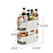 Rotating Fridge Organiser Bin – Soda Can & Bottle Holder, 360° Access