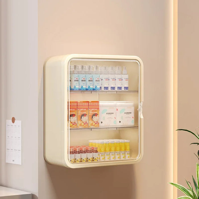 No‑Drill Wall‑Hanging Storage Rack — 3‑ or 4‑Tier PVC Organiser