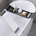 Extendable Bathtub Tray – Single‑Tier Corner Bathroom Shelf (Plastic)