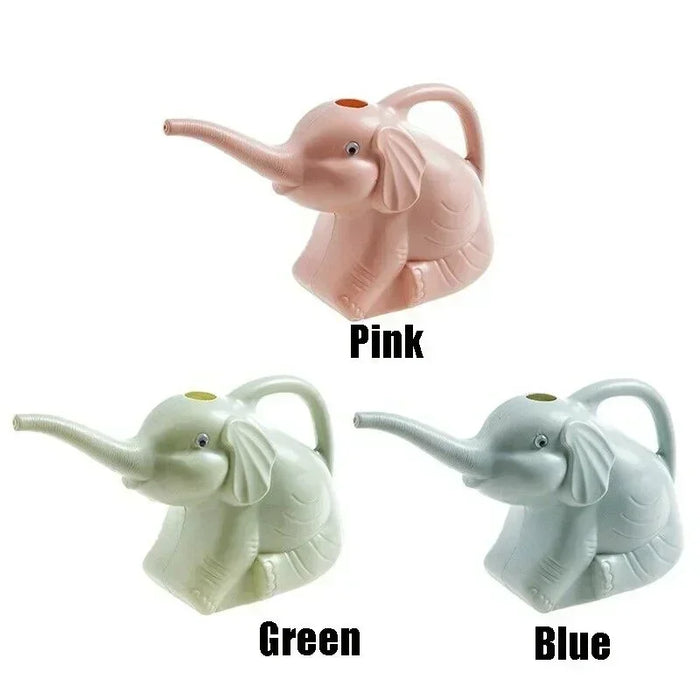 Elephant-Shaped PP Watering Can – 30 × 12 × 18 cm, Blue / Pink / Green