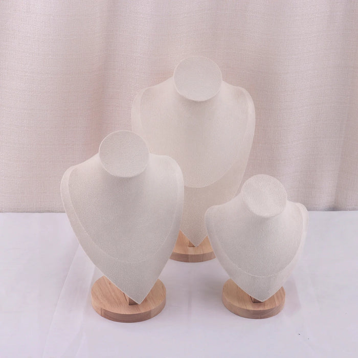Velvet Necklace Display Bust — Pendant & Jewellery Mannequin Stand