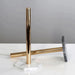 Marble Desktop Tissue Rack – Metal Paper Holder & Storage Shelf