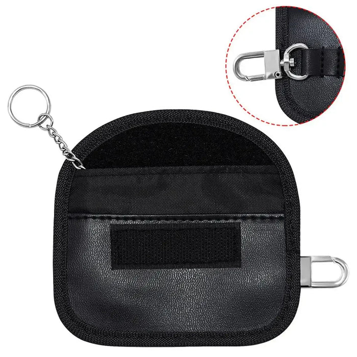 Car Key Signal Blocker Faraday Pouch – Dual-Pocket Key Fob Case