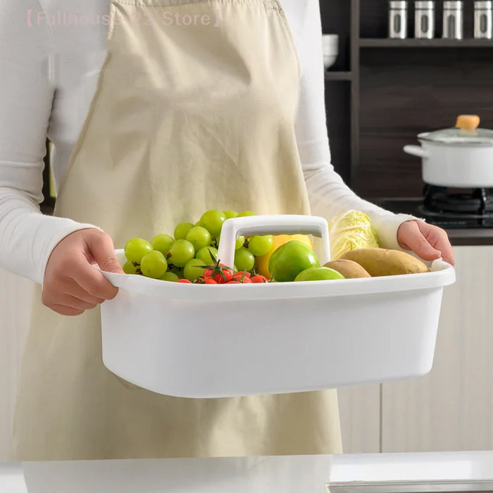 Cleaning Caddy with Handle – Portable Plastic Tote Organiser for Bathroom & Kitchen
