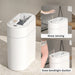 7L/9L Two‑way Sensor Bin with Lid — Battery‑powered, Wall‑mount or Freestanding Narrow‑slit Bin
