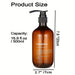 3‑Pack Amber Reusable Shampoo & Body Wash Dispensers with Printed Labels (500ml)