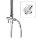 Square Stainless Steel Shower Head Set with 8-inch Rainfall & Mixer