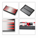 Folding Magnetic Backgammon Set – Portable Travel Board, Educational Game (2 Sizes)