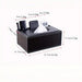Faux Leather Tissue Box Cover with Remote Holder — Living Room & Desktop Organiser