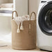 Large Tall Woven Storage Basket – Foldable Cotton Rope Laundry Hamper