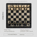 20-inch Portable Folding Chess Set with Weighted Pieces — Tournament Grade