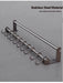 Stainless Steel Double-Rod Kitchen Rack — Spoon Holder & Kitchen Roll Dispenser
