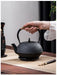 Cast Iron Teapot 900ml — Sakura Pattern with Tea Strainer