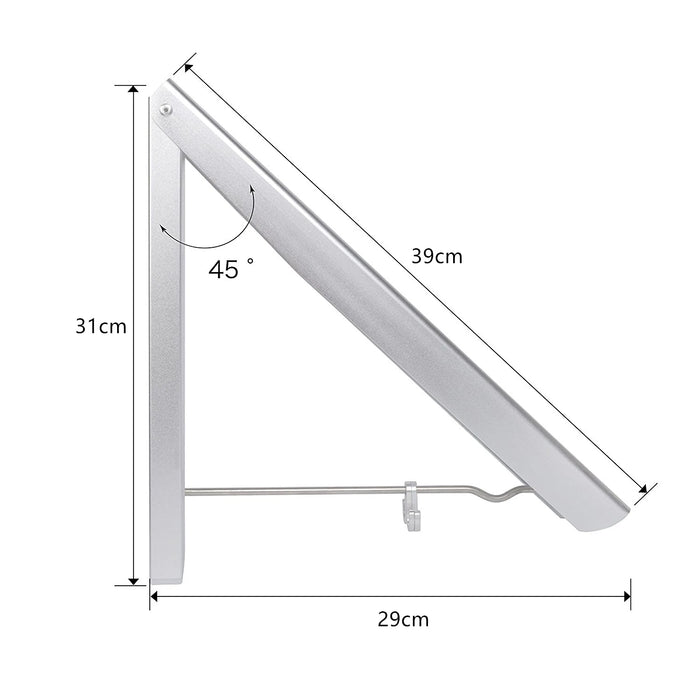 Folding Wall-Mounted Clothes Airer – Space-Saving Coat & Shirt Rack
