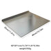 L-shaped Stainless Steel Double-Sided Chopping Board — Large Cutting & Kneading Panel