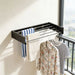Carbon Steel Invisible Wall-Mounted Clothes Drying Rack — 60cm Hidden Foldable, Heavy-Duty