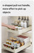 Metal Slide‑Rail Pull‑Out Cabinet Organiser with Self‑Adhesive Base