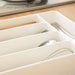 4 or 5-Compartment Cutlery Drawer Organiser – PP Tray, Easy Clean (White)