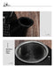 300ml Cast Iron Teapot with Stainless Steel Infuser — Black