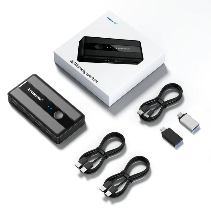 USB 3.0 KVM Switcher – 2 Computers, 4 USB Devices with HDMI 4K Support