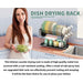 2-Tier Dish Drainer with Drain Board, Cup & Utensil Holders