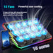Laptop Cooler F15 with RGB, 15 Fans & USB‑C — Fits 12–17.3-inch