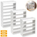 5/7/8-Tier Freestanding Shoe Rack — White MDF Organiser for Entryway