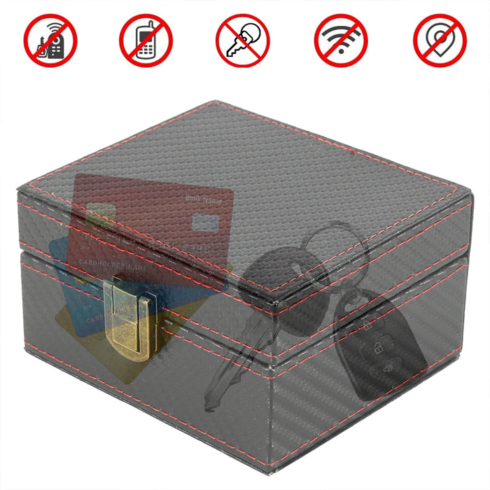 Car Key Faraday Box – Signal Blocking Key Safe 11.6 x 9 x 5.8 cm