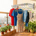Wall-Mounted Folding Drying Rack — Rustproof Stainless Steel, Retractable Arms