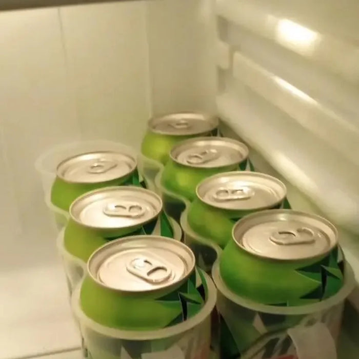 Portable Transparent Can Storage Box – Fridge Slide Rack for Soda & Beer Cans