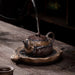 Japanese‑Style Gilt Iron‑Glaze Ceramic Teapot 250ml – Handmade Pu'er & Oolong Teaware
