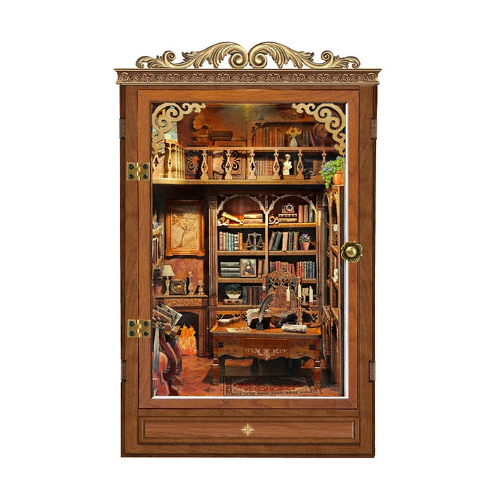 Time Book House DIY Retro Wooden Booknook — Miniature Bookends Kit