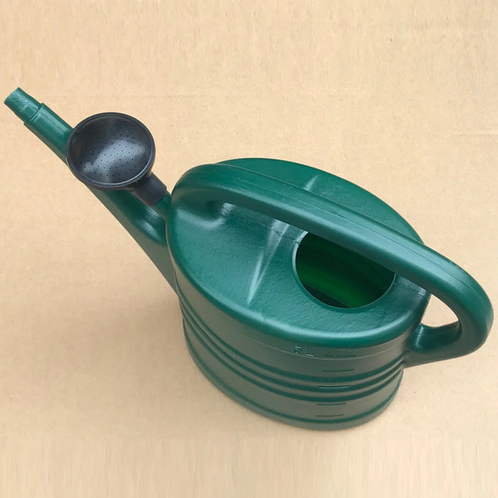 5L Plastic Watering Can – Lightweight Ergonomic Garden & Indoor Waterer (White)