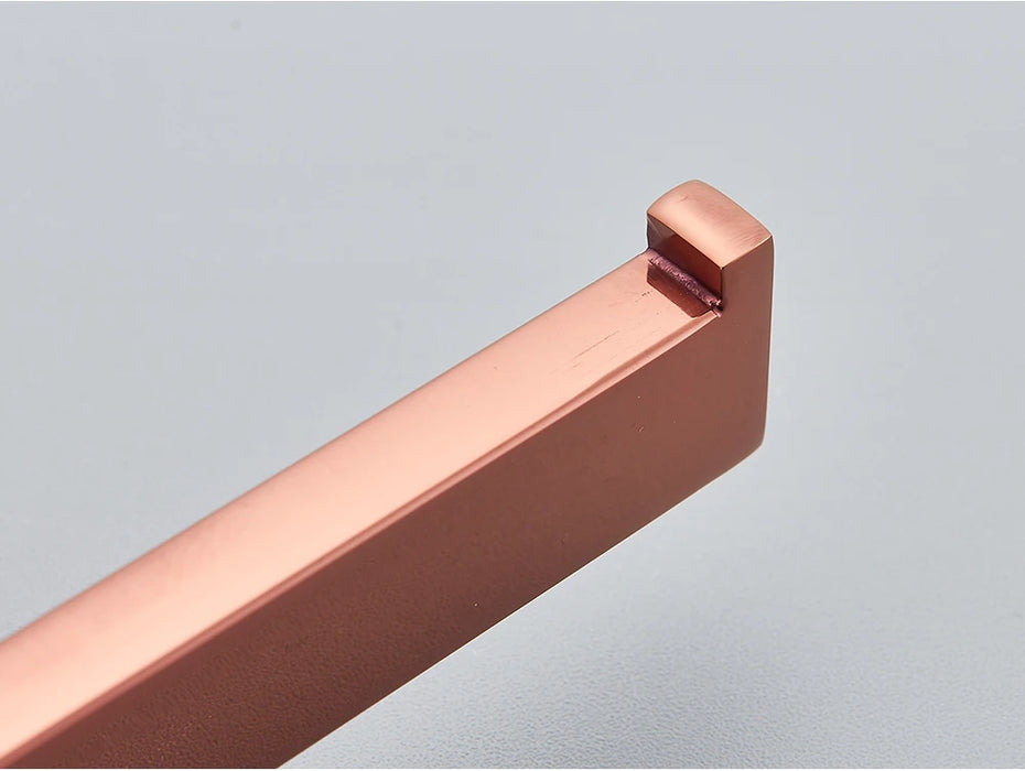 Rose Gold Bathroom Hardware Set — Stainless Steel Towel Rail, Toilet Paper Holder & Hook