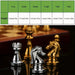 Deluxe 30cm Folding Wooden Checkers & Chess Set with Zinc Alloy Pieces