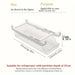 Clear Fridge Can Dispenser — 33×13×8.5cm