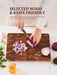 15-inch End Grain Acacia Rectangular Chopping Board with Side Handle (390×275×25mm)