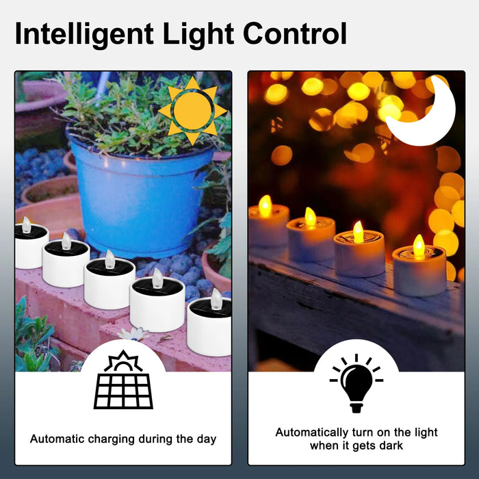 Rechargeable LED Tea Lights 6‑pack — Flameless Flicker, Remote & Timer, USB Multi‑Charge