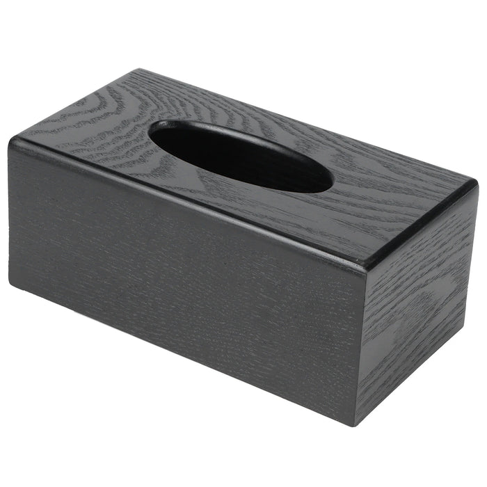Black Wooden Tissue Box – Elegant Napkin Holder for Home & Hotel