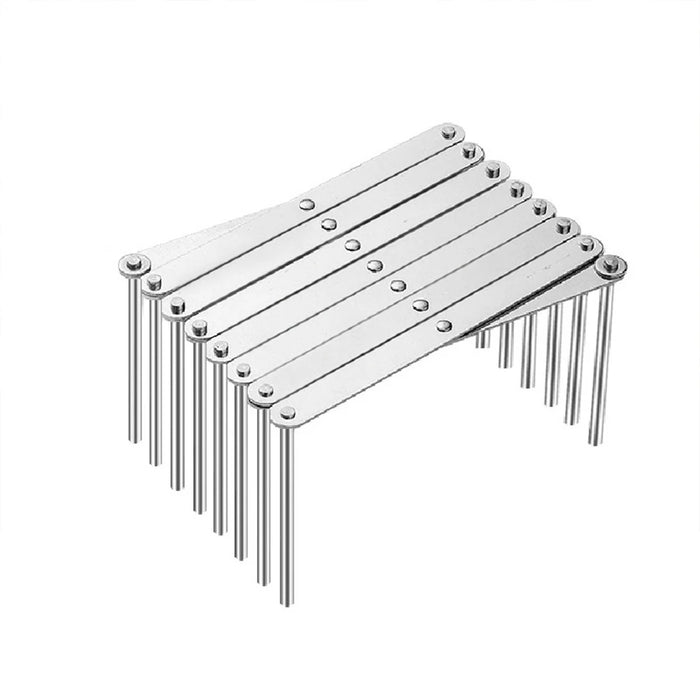 Retractable Stainless Steel Pot Lid & Plate Rack — Foldable Kitchen Storage