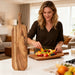 Acacia Wooden Cutting Board with Handle — Chopping & Serving Board (about 38cm & 41cm)