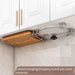 Stainless Steel Non-Perforated Kitchen Rack — Wall-Mounted Pot Lid & Cutting Board Holder
