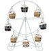 Metal Ferris Wheel Cupcake Stand — 8-Cup Display for Weddings & Parties