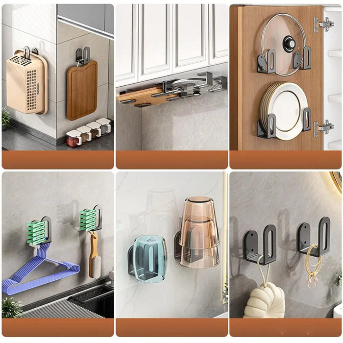 2-Pack Pot Lid & Chopping Board Holder – Wall & Cabinet Mount
