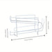 Double-Layer Metal Can Rack — 10-Can Fridge & Pantry Organiser, 35 x 15 x 19cm