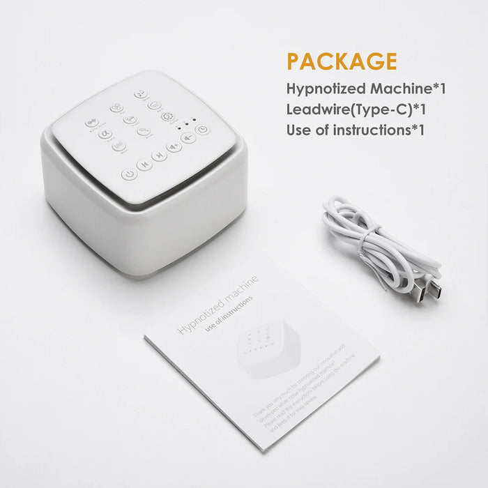 Rechargeable White Noise Machine – 30 Soothing Sounds & Warm Light