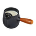 600ml Cast Iron Teapot with Wooden Handle — Stove-Top Brewing Kettle