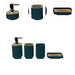 4-Piece Bathroom Accessory Set — Dispenser, Toothbrush Holder, Cup & Soap Tray