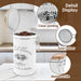 3‑Piece Metal Tea, Coffee & Sugar Canister Set with Bamboo Lids