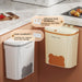 Cabinet Compost Bin with Lid — 6L or 10L, Wall‑Mount or Free‑Standing
